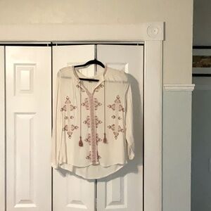 Lucky brand boho style blouse